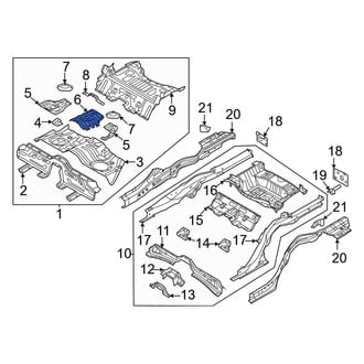 Genesis OE - Rear Center Floor Pan Reinforcement