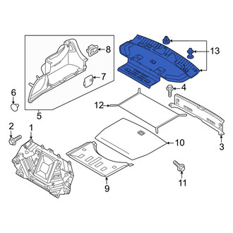 Genesis OE - Rear Right Lower Trunk Trim Panel