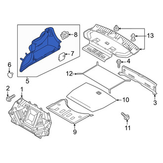 Genesis OE - Rear Right Lower Trunk Trim Panel