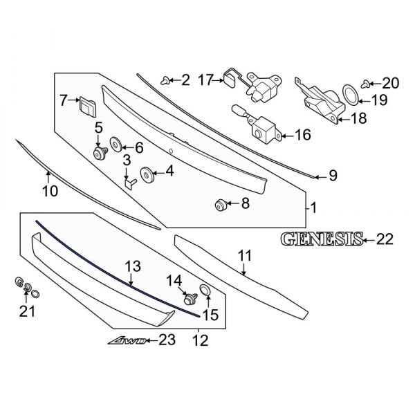 Deck Lid Finish Panel Seal