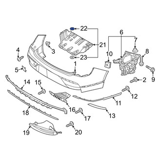 Genesis OE - Bumper Splash Shield Clip