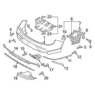 Genesis OE - Rear Bumper - Bumper & Components (Cover & Brackets)