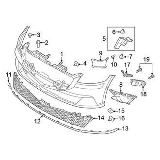 Genesis OE - Front Bumper & Grille - Bumper & Components (Cover & Mounts)