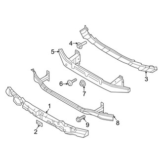 Genesis OE - Front Bumper & Grille - Bumper & Components (Impact Bar)