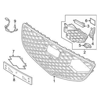 Genesis OE - Front Bumper & Grille - Grille & Components