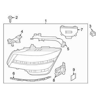 Genesis OE - Front Lamps - Headlamp Components