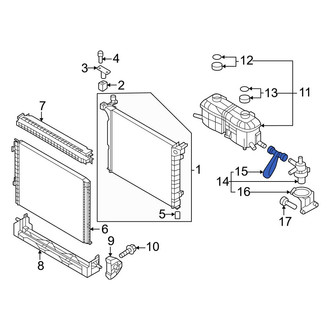 Genesis OE - Drive Motor Inverter Radiator Hose