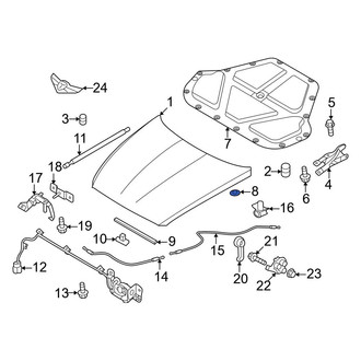 Genesis OE - Hood Insulation Pad Clip