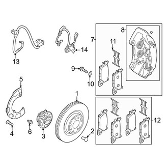Genesis OE - Front Suspension - Brake Components