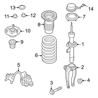 Genesis OE - Front Suspension - Struts & Components