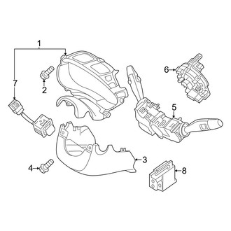 Genesis OE - Steering Column - Shroud, Switches & Levers