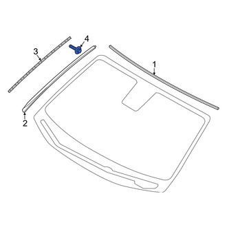 Genesis OE - Windshield Molding Rivet