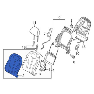 Genesis OE - Rear Left Seat Back Cushion Cover