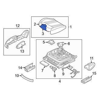 Genesis OE - Front Right Seat Cushion Pad