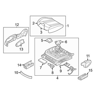 Genesis OE - Front Right Seat Cushion Foam