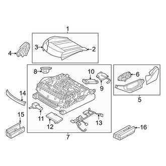 Genesis OE - Rear Seat Cushion Foam