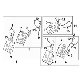 Genesis OE - Rear Right Seat Back Assembly
