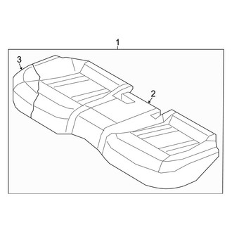 Genesis OE - Front Right Seat Cushion Foam