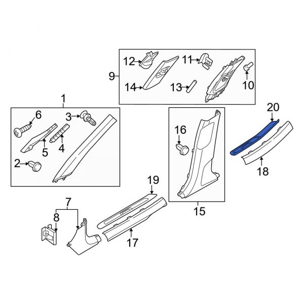 Door Trim Sill Plate Insert