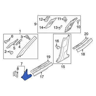 Genesis OE - Right Kick Panel Trim