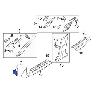 Genesis OE - Kick Panel Retainer