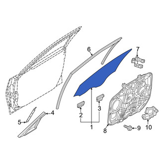 Genesis OE - Rear Right Door Glass