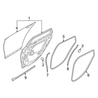 Genesis OE - Rear Door - Door & Components