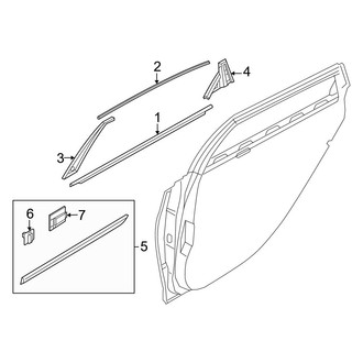 Genesis OE - Rear Door - Exterior Trim