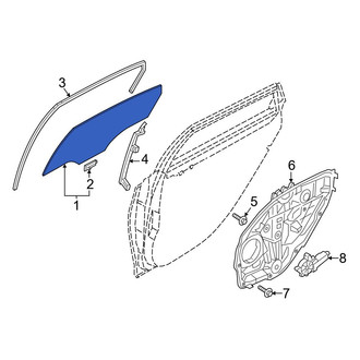 Genesis OE - Rear Left Door Glass