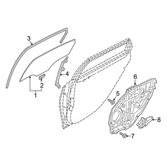 Genesis OE - Rear Door - Glass & Hardware