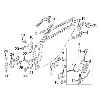 Genesis OE - Rear Door - Lock & Hardware