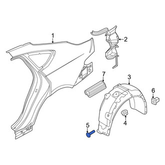 Genesis OE - Quarter Panel Splash Shield Screw