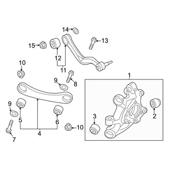 Genesis OE - Rear Suspension - Suspension Components (Knuckle & Upper Arms)