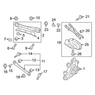 Genesis OE - Rear Suspension - Suspension Components (Lower Arms)