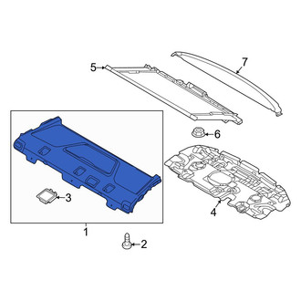 Genesis OE - Rear Forward Package Tray Trim