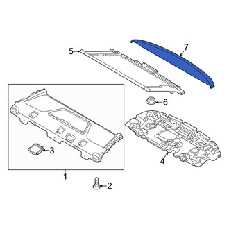 Genesis OE - Rear Forward Package Tray Trim