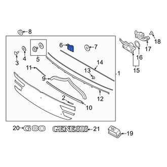 Genesis OE - Trunk Trim Panel Clip