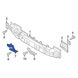 Genesis OE - Left Lower Bumper Impact Bar Bracket
