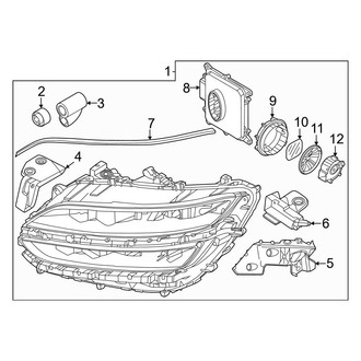 Genesis OE - Front Lamps - Headlamp Components