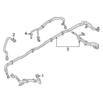 Genesis OE - Cooling - Hoses & Lines (Rear Cooling), (Performance AWD)