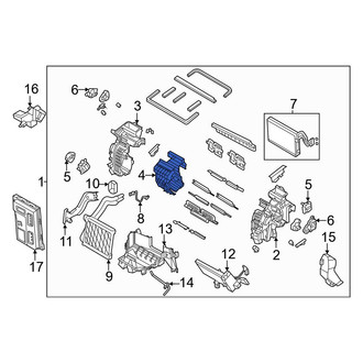 Genesis OE - Center HVAC Unit Case