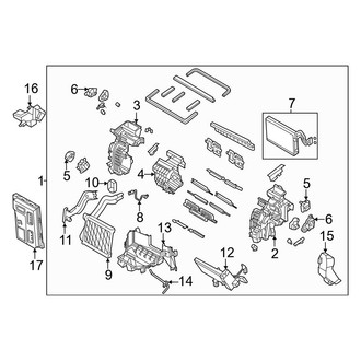 Genesis OE - Air Conditioner & Heater - Evaporator & Heater Components