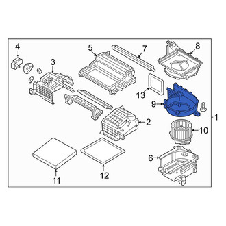 Genesis OE - Lower Cabin Air Filter Case