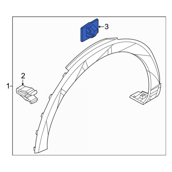 Wheel Arch Molding Clip