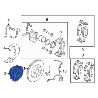 Genesis OE - Front Wheel Bearing and Hub Assembly