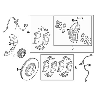 Genesis OE - Front Suspension - Brake Components (RWD)