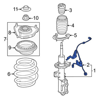 Genesis OE - Front Left Suspension Self-Leveling Wiring Harness