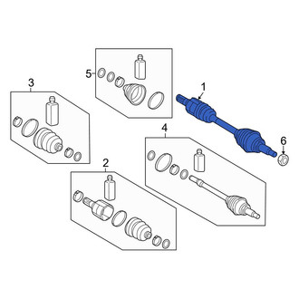 Genesis OE - Front Left CV Axle Assembly