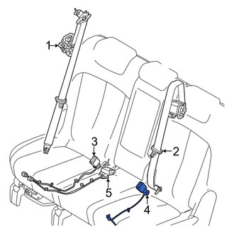 Genesis OE - Rear Left Seat Belt Receptacle