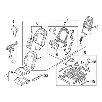 Genesis OE - Front Left Power Seat Switch